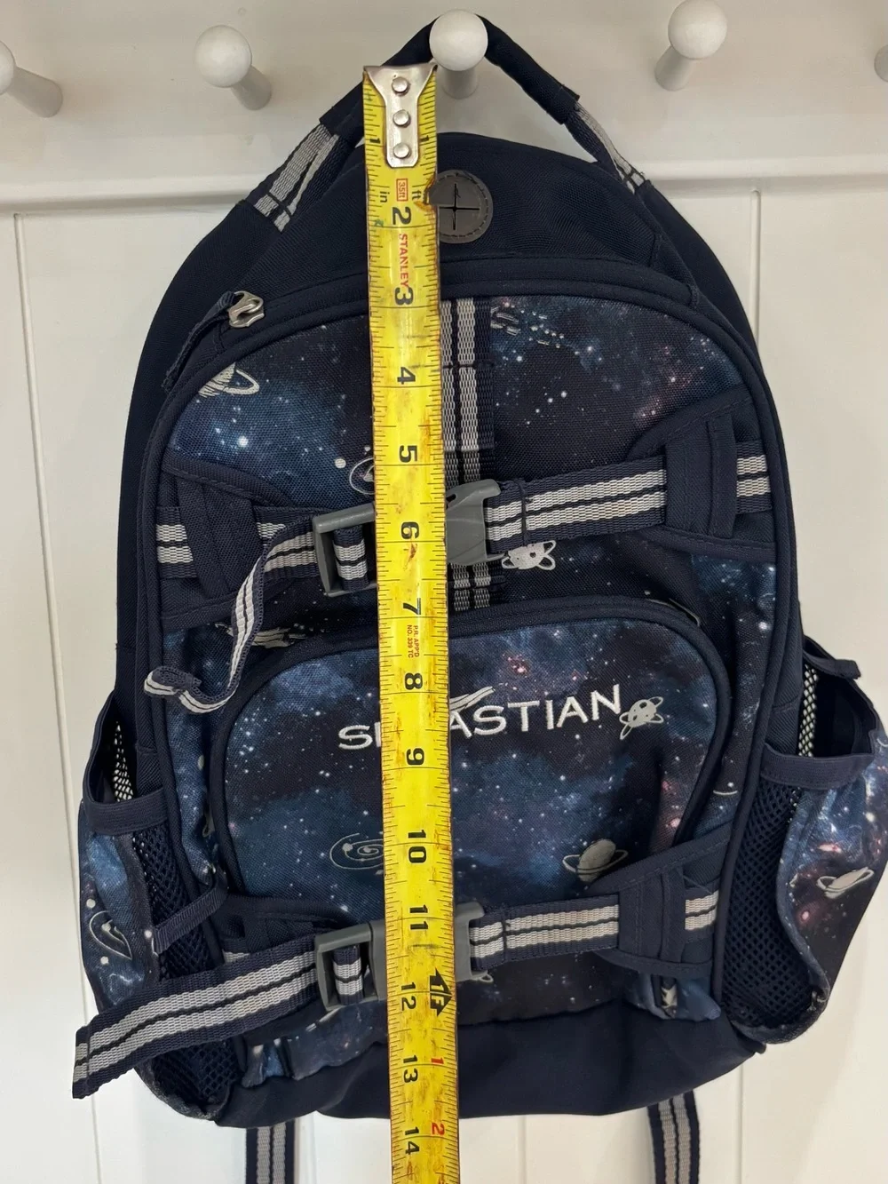 Pottery Barn Kids Navy Blue Galaxy Backpack - Sebastian